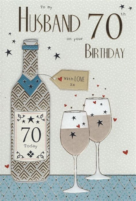 For My Husband On Your 70th Birthday Card Ebay In 2022 70th