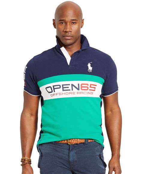 Polo Ralph Lauren Big And Tall Classic Fit Pieced Mesh Polo Shirt