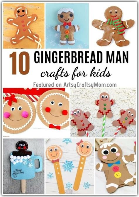 10 Adorable Gingerbread Man Crafts For Kids