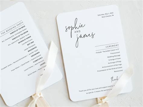 22 Wedding Program Fans Perfect For Your Summer Wedding