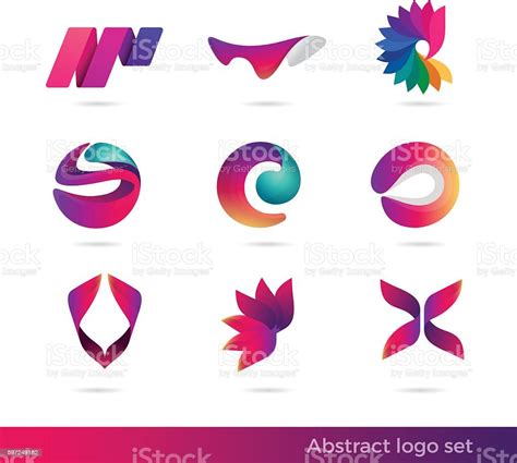 Creative Abstract Inspiration Vector Logo Design Template Colorful