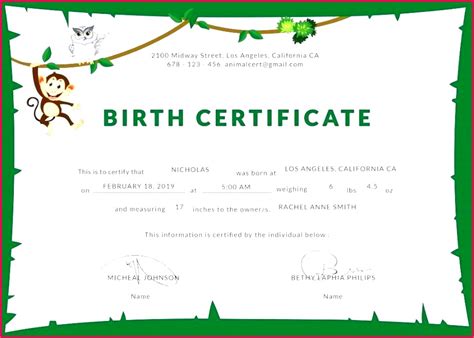 Sign, fax and printable from pc, ipad, tablet or mobile with pdffiller ✔ instantly. 4 Fun Birth Certificate Templates 37388 | FabTemplatez
