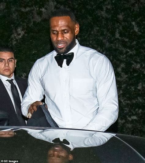 LeBron James Dons Bow Tie As He Celebrates Th Birthday At Strip Club With Wife And Teammates