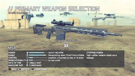 Mp7 Customize Weapons Firing Range Ghost Recon Future Soldier