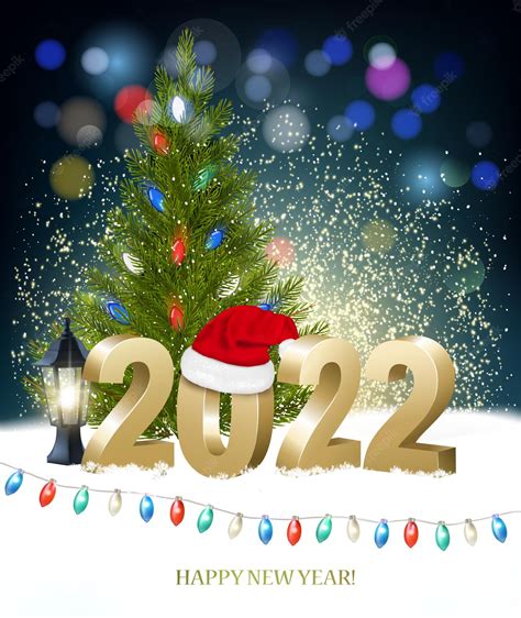 Premium Vector New Year And Merry Christmas Holiday Background With