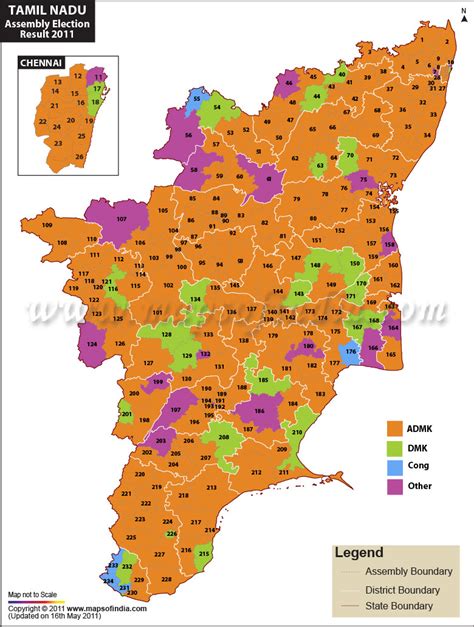 Assembly elections in tamil nadu were contested by dravida munnetra kazhagam, all india anna dravida munnetra kazhagam, amma makkal munnettra state braces for election results. Tamilnadu Assembly Constituencies, 2011 Assembly Election ...