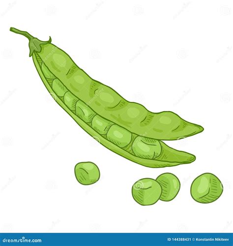 Peas In Pod Icon Stock Illustration 74079364