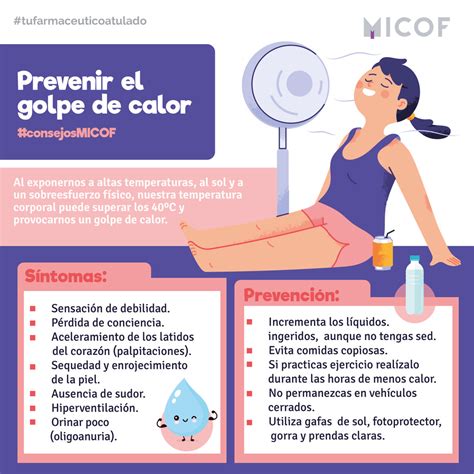 Evita los golpes de calor MICOF Muy Ilustre Colegio Oficial de Farmacéuticos de Valencia