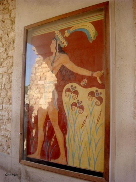 Príncipe dos Lírios Afresco da arte minóico 1700 e 1400 a Flickr