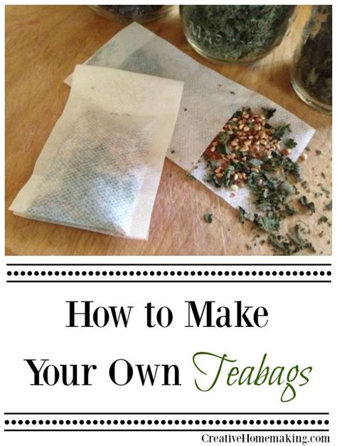 How To Make Your Own Tea Bags Tea Diy Homemade Tea Diy Tea Bags