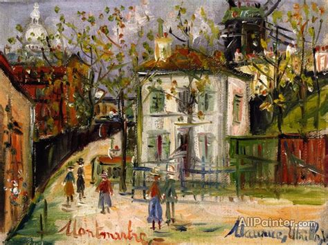 Maurice Utrillo Le Maquise De Montmartre Oil Painting Reproductions For