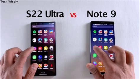 Samsung S22 Ultra Vs Note 9 Speed Test Youtube