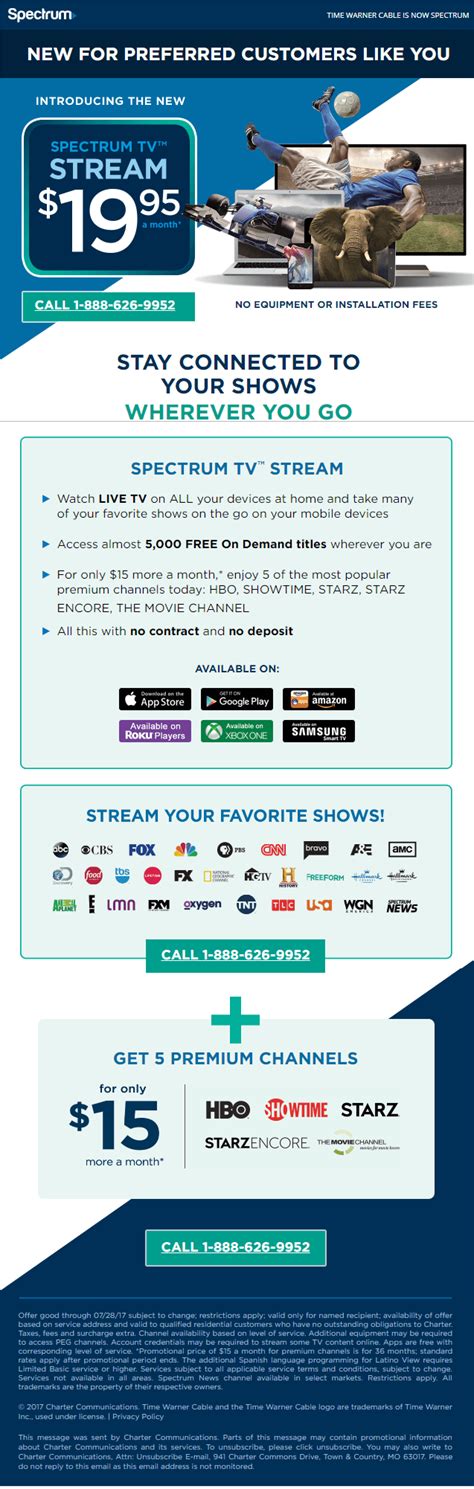 With spectrum tv, you can enjoy up to 250 live tv channels and up to 30,000 on demand tv shows and movies when you're connected to your spectrum internet service at home. Charter Spectrum Introduces $19.95 Sports-free Online ...
