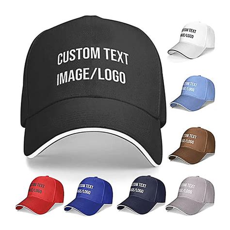 Custom Baseball Hats For Men Women Personalized Baseball Caps With Textimagelogo Custom