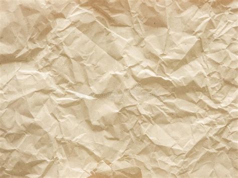 Crumpled Recycled Brown Paper Texture Stock Photo Image Of Wrapping