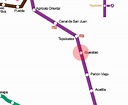 Guelatao station map - Mexico City Metro