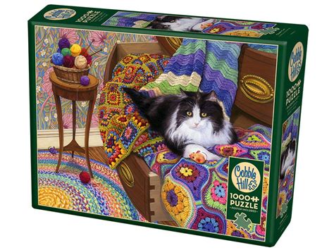 Cobble Hill Comfy Cat 1000 Piece Jigsaw Puzzle