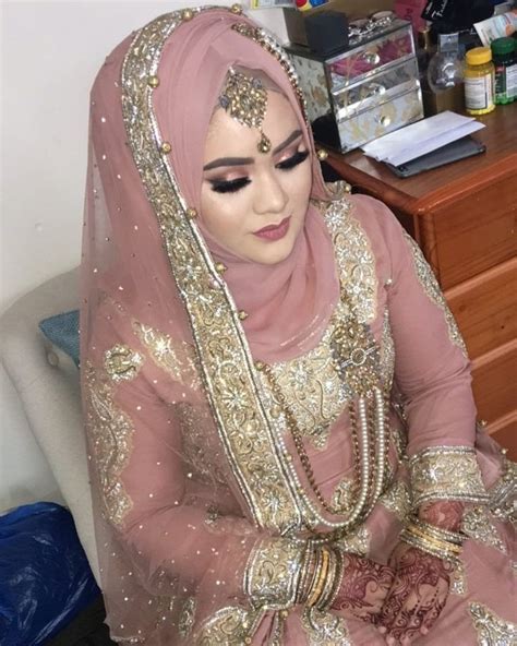 Pin By Aafreen Shaikh On Muslim Wedding Beauty Bridal Hijab