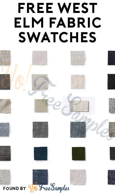 Free West Elm Fabric Swatches