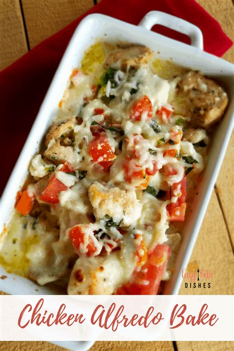 You're probably thinking that alfredo sauce is too heavy and creamy, and typically it is. Chicken Alfredo Bake Recipe www.easyketodishes.com