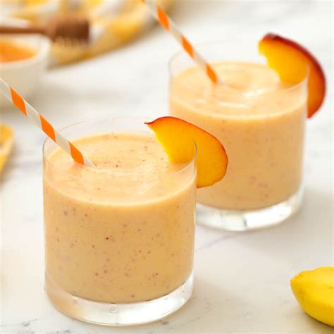 Peach Honey Yogurt Smoothie The Bitter Side Of Sweet