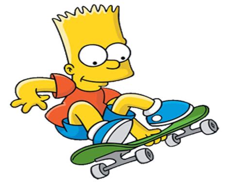 Bart Skateboarding Bart Simpson Skateboarding Bart Simpson