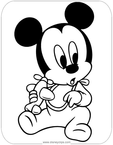 Baby Mickey Coloring Pages Coloring Pages