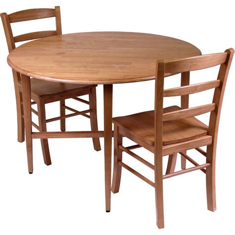 Drop Leaf Dining Table And Chairs Set Of 3 In Dinette Sets