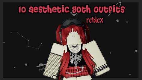 10 Aesthetic Goth Outfits Both Genders Roblox Youtube