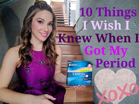10 Things I Wish I Knew When I Got My Period Stuart Says By Stuart