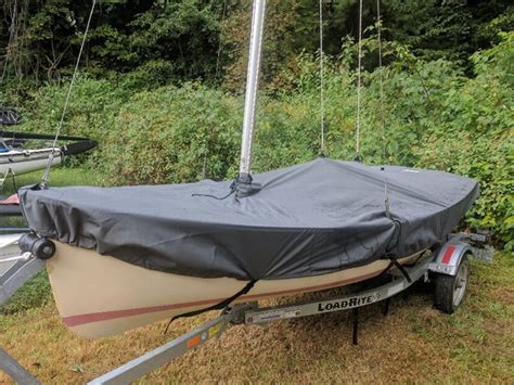 Widgeon Sailboat Mooring Cover Boat Mast Up Flat Cover Slo Sail And