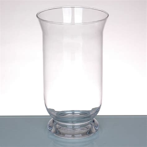 95 Clear Hand Blown Hurricane Glass Candle Holder