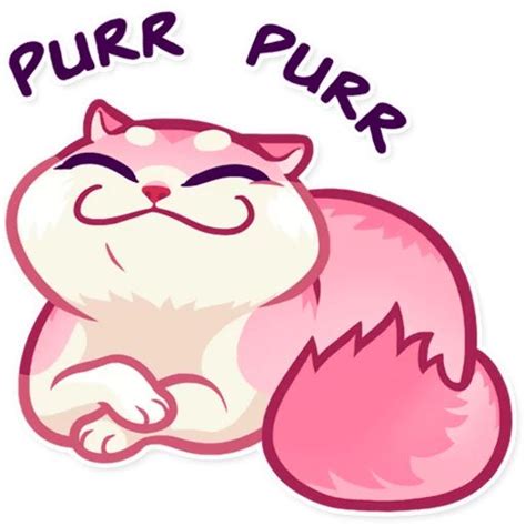 “pussy cat” stickers set for telegram