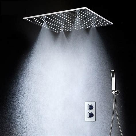 Rain Spa Mist 20 Inches Shower Set System With Led Forina