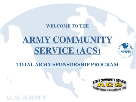 Ppt Welcome To The Army Community Service Acs Total Army