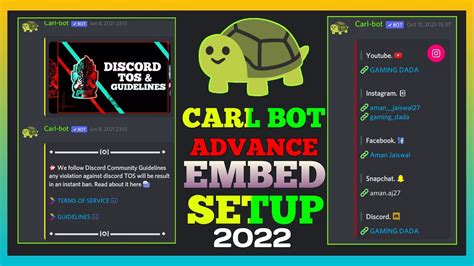 How To Make Embed Info Channel On Discord 2022 Carl Bot Advance Embed