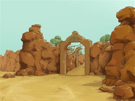 ArtStation - Desert Town Gate