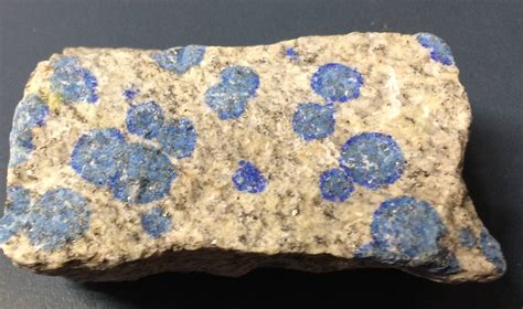 Identification Request What Are The Blue Spots In This Rock Earth