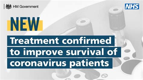 World First Coronavirus Treatment Approved For Nhs Use By Government