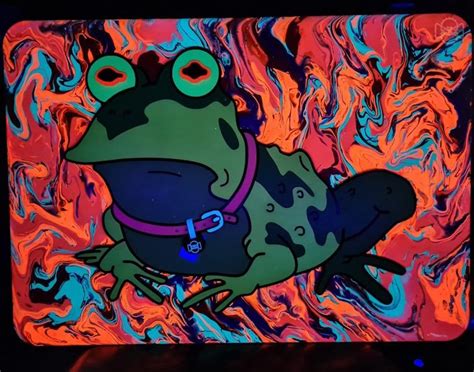 My Psychedelic Hypnotoad Artwork Made From Hand Painted Laser Cut Mdf