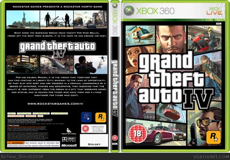 Grand Theft Auto Iv Xbox 360 Box Art Cover By Flexo Slim