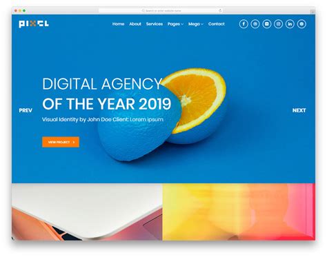 Pixel Free Creative Agency Website Template 2021 Colorlib