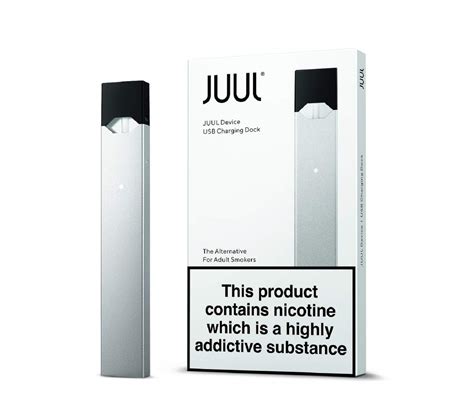 JUUL Device Kit, Silver, E-cigarette (JUULpods not included/No Nicotine) - Buy Online in Saudi 