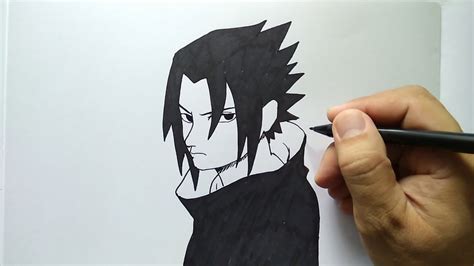Cara Menggambar Sasuke Remaja Naruto Dengan Mudah Youtube