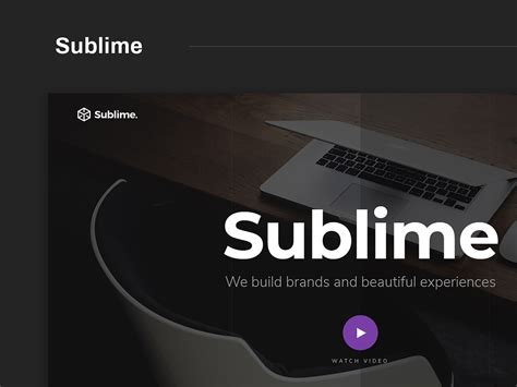 Meet Sublime A Beautiful Free Website Template For Creative Agencies