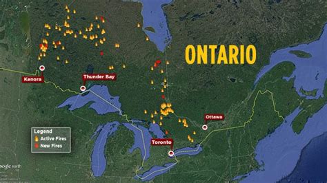 Ontario Fire Map Roads And Funding Announced For The Ring Of Fire