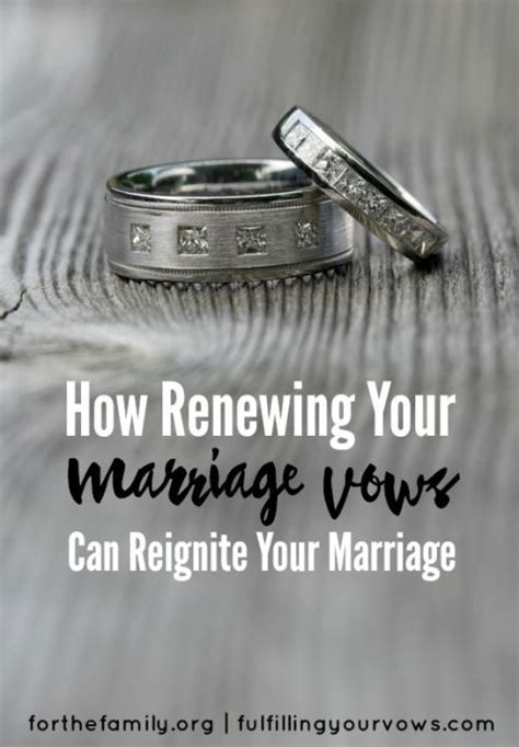How Renewing Your Marriage Vows Can Reignite Your Marriage For The