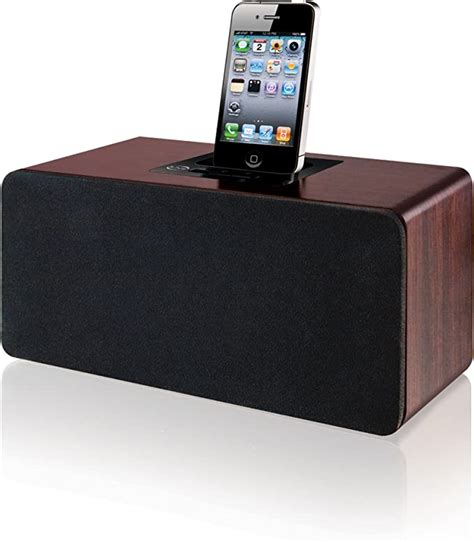 Ilive 21 Channel Cherry Wood Speaker With Dock For Ipod