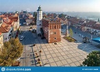 Sandomierz, Poland. City Hall And Market Square Stock Image - Image of ...