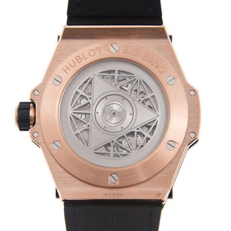 Hublot Big Bang Sang Bleu Automatic Diamond Black Dial Watch 415ox